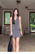 Women Vest With Pleated Skirts Co-Ord Sets